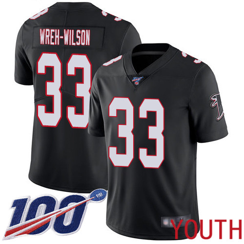 Atlanta Falcons Limited Black Youth Blidi Wreh-Wilson Alternate Jersey NFL Football 33 100th Season Vapor Untouchable